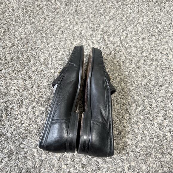 Bally Napoli Mens 8 M Black Leather Loafers Shoe Made In Italy main image 5